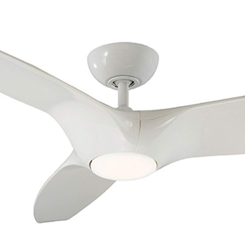 Image 2 60 inch Modern Forms Morpheus III Gloss White 2700K LED Smart Ceiling Fan more views