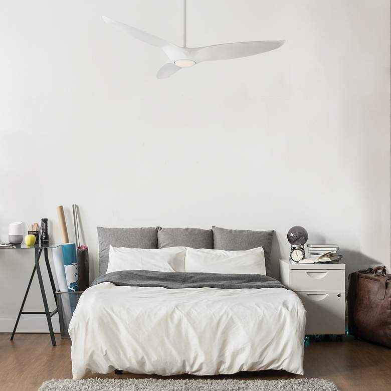 Image 7 60" Modern Forms Morpheus III Gloss White 2700K LED Smart Ceiling Fan more views
