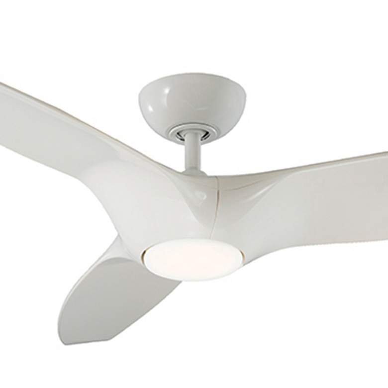 Image 2 60 inch Modern Forms Morpheus III Gloss White 3500K LED Smart Ceiling Fan more views