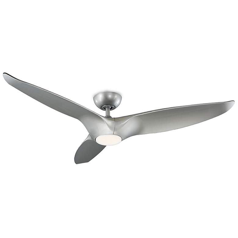 Image 1 60" Modern Forms Morpheus III Silver 2700K LED Smart Ceiling Fan