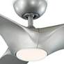 60" Modern Forms Morpheus III Silver LED Wet Rated Hugger Smart Fan