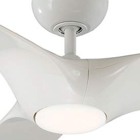 Image3 of 60" Modern Forms Morpheus III White LED Wet Rated Smart Ceiling Fan more views