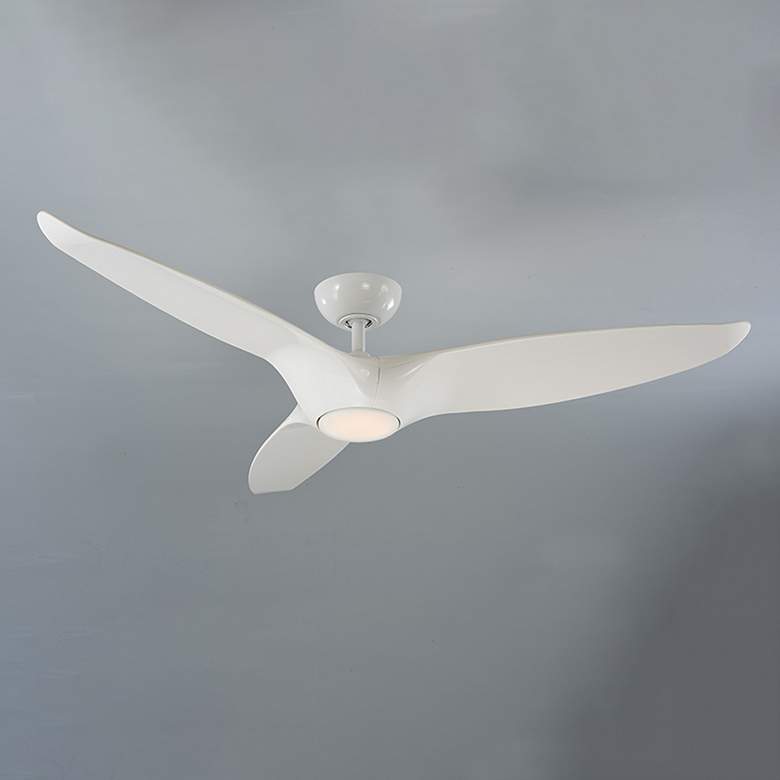 Image 5 60" Modern Forms Morpheus III White LED Wet Rated Smart Ceiling Fan more views