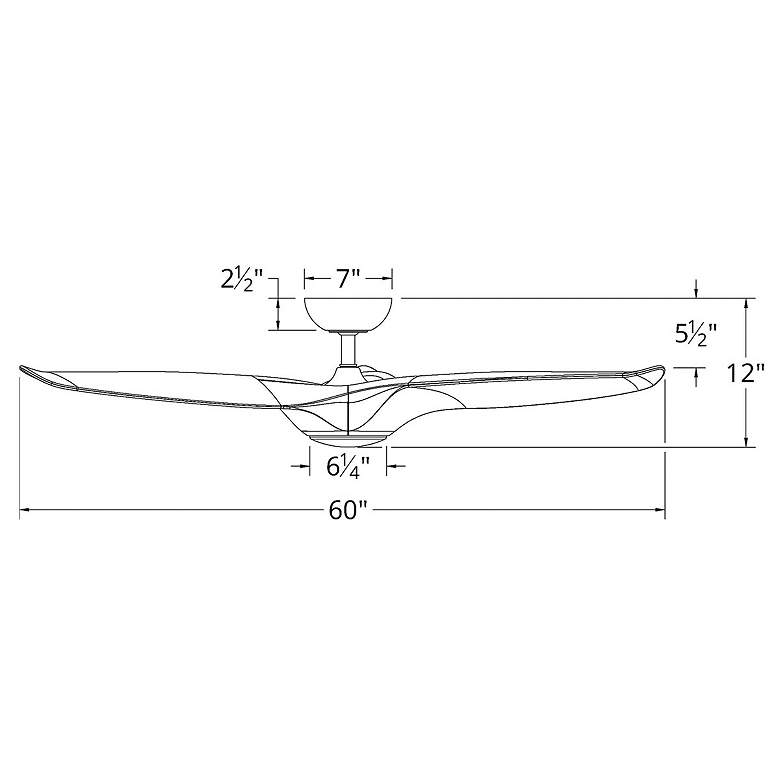 Image 7 60" Modern Forms Morpheus III White LED Wet Rated Smart Ceiling Fan more views