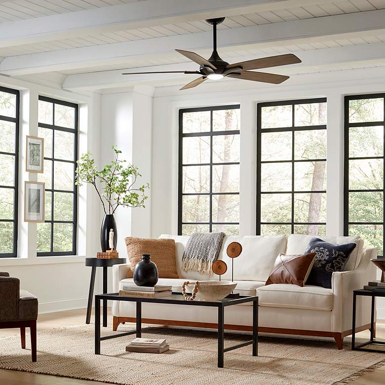 Image 7 60" Modern Forms Mykonos 5 Bronze 2700K LED Smart Ceiling Fan more views