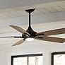 60" Modern Forms Mykonos-5 Bronze LED Smart Ceiling Fan in scene