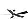 60" Modern Forms Mykonos 5 Matte Black 2700K LED Smart Ceiling Fan