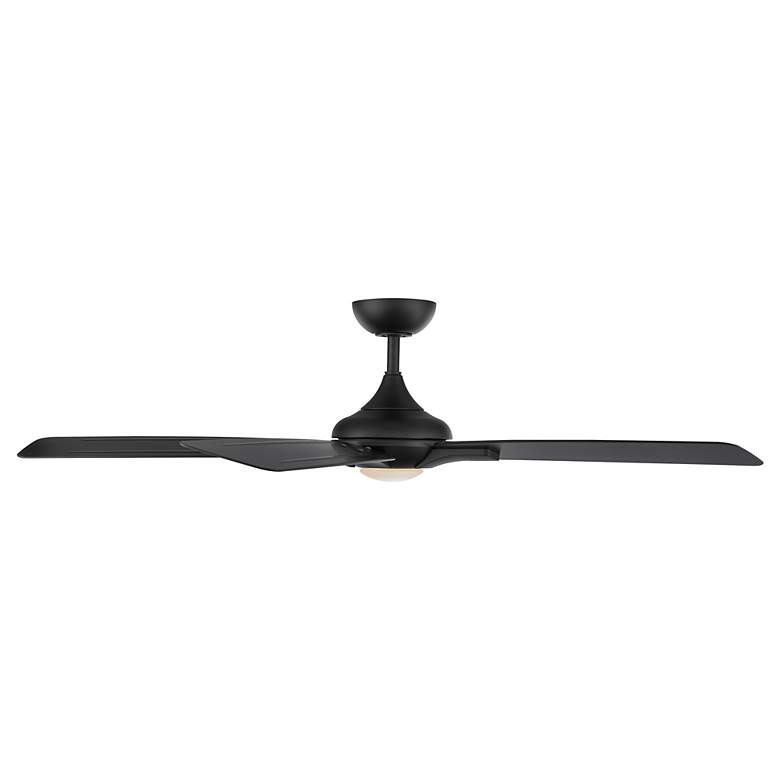 Image 2 60" Modern Forms Mykonos 5 Matte Black LED Ceiling Fan more views