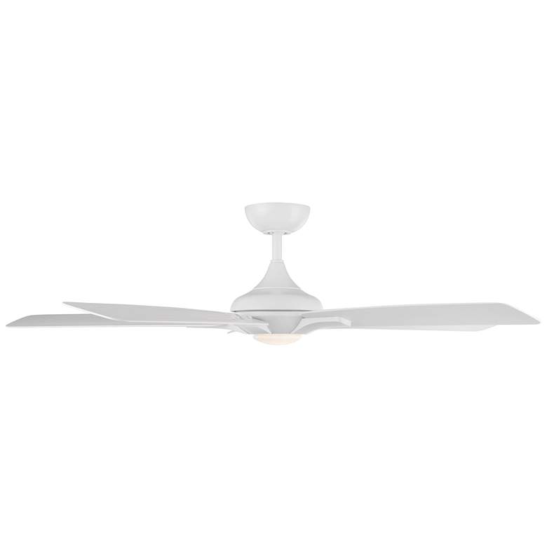 Image 3 60 inch Modern Forms Mykonos 5 Matte White LED Smart Ceiling Fan more views