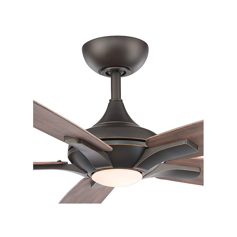 Image 2 60" Modern Forms Mykonos 5 Oil-Rubbed Bronze LED Ceiling Fan more views