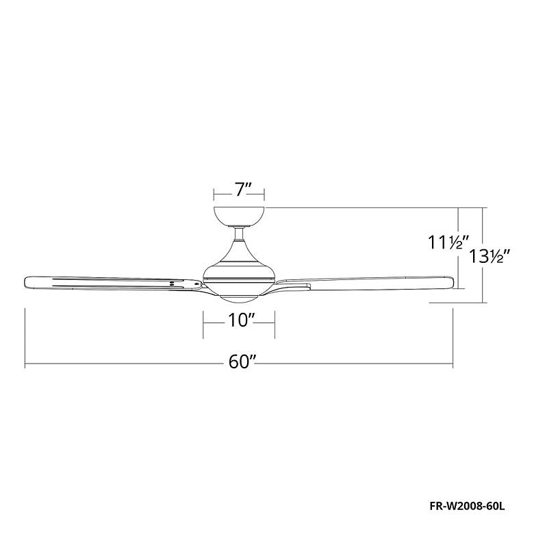 Image 7 60" Modern Forms Mykonos 5 Oil-Rubbed Bronze LED Ceiling Fan more views