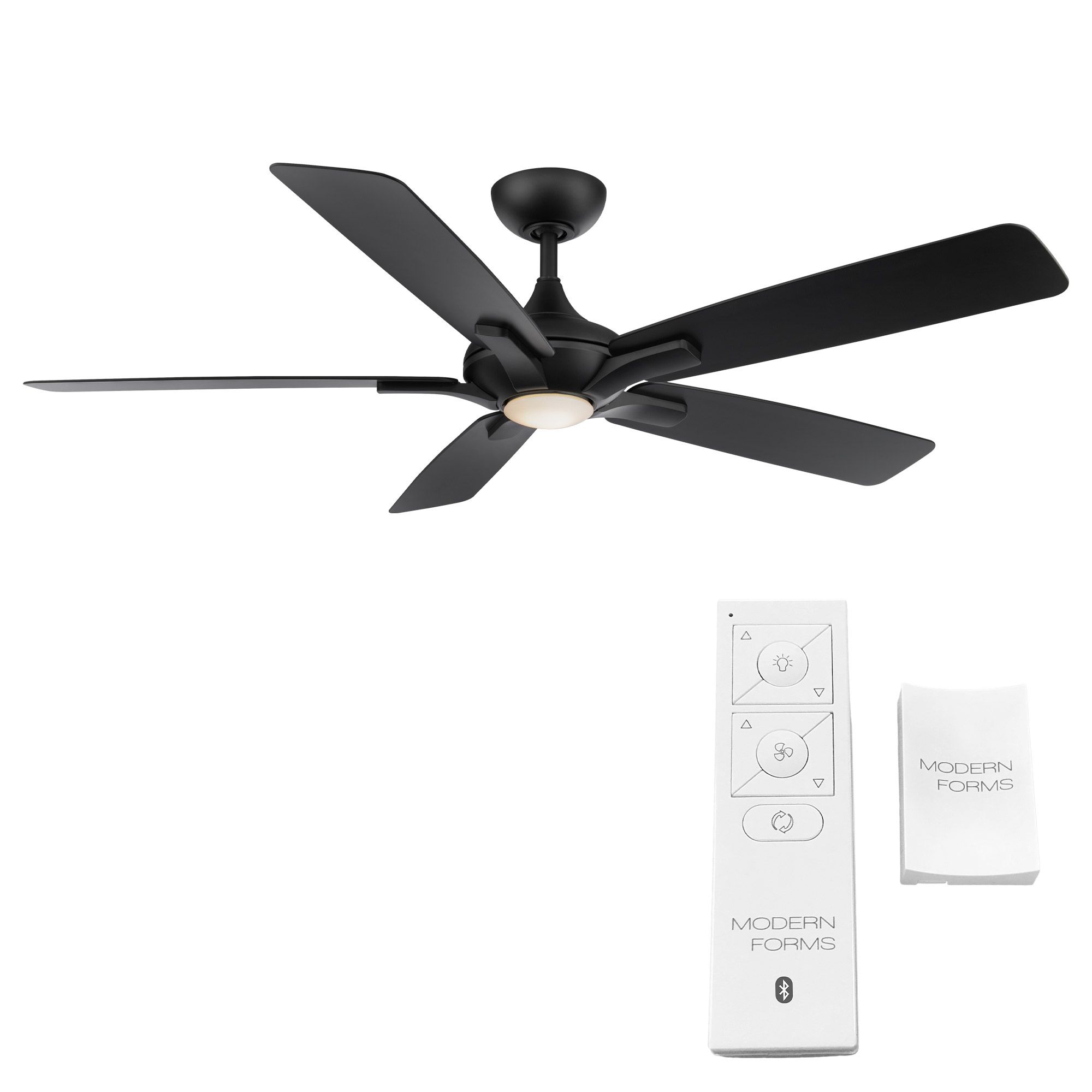 Image 6 60" Modern Forms Mykonos Matte Black LED Ceiling Fan - Made to Order more views