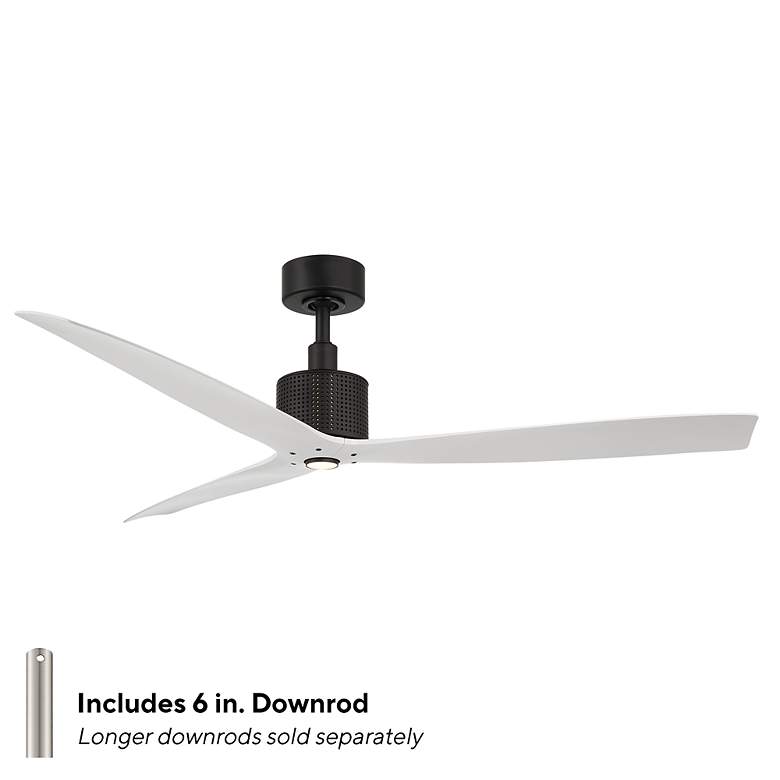 Image 5 60" Modern Forms Spinster Black and White Wet Smart LED Ceiling Fan more views