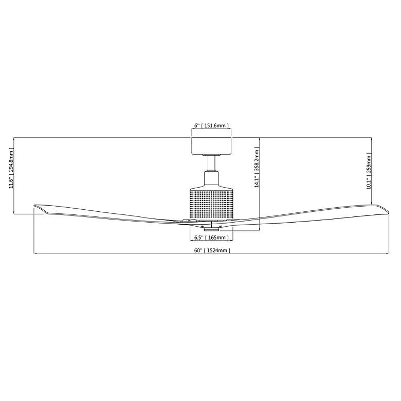 Image 6 60" Modern Forms Spinster Black and White Wet Smart LED Ceiling Fan more views