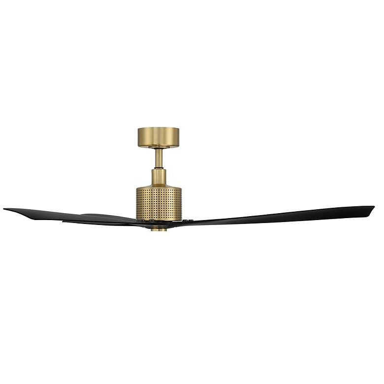 Image 3 60" Modern Forms Spinster Brass and Black Wet Smart LED Ceiling Fan more views