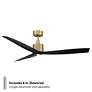 5_60" Modern Forms Spinster Brass and Black Wet Smart LED Ceiling Fan more views