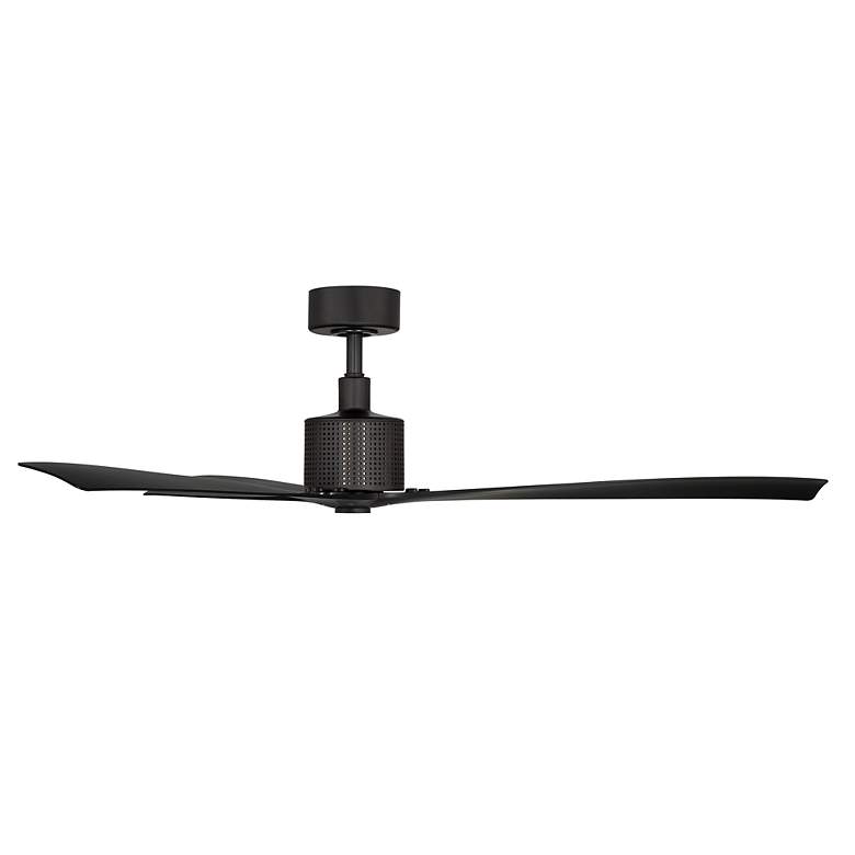 Image 3 60" Modern Forms Spinster Matte Black Outdoor Smart LED Ceiling Fan more views