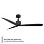 5_60" Modern Forms Spinster Matte Black Outdoor Smart LED Ceiling Fan more views