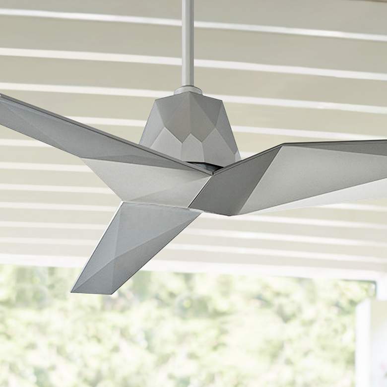 60&quot; Modern Forms Vortex Automotive-Silver Wet Rated Smart Ceiling Fan