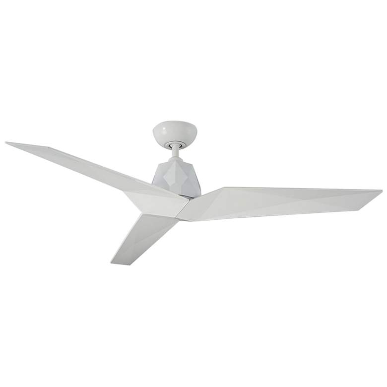Image 2 60" Modern Forms Vortex Gloss White Wet Smart Ceiling Fan