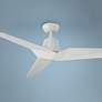 60" Modern Forms Vortex Gloss White Wet Smart Ceiling Fan