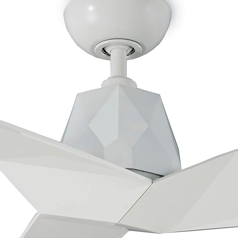 Image 3 60" Modern Forms Vortex Gloss White Wet Smart Ceiling Fan more views