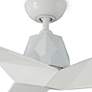 60" Modern Forms Vortex Gloss White Wet Smart Ceiling Fan