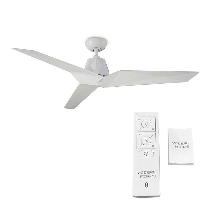 Image 7 60" Modern Forms Vortex Gloss White Wet Smart Ceiling Fan more views