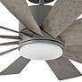60" Modern Forms Windflower Graphite 3500k LED Wet Smart Ceiling Fan