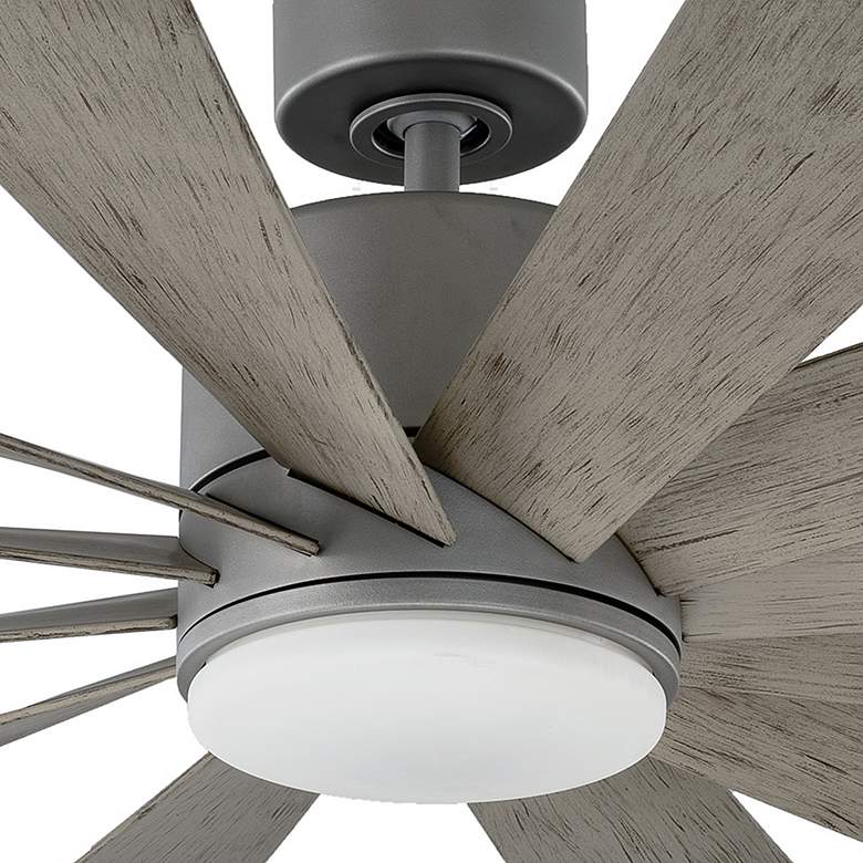 Image 3 60" Modern Forms Windflower Graphite 3500k LED Wet Smart Ceiling Fan more views