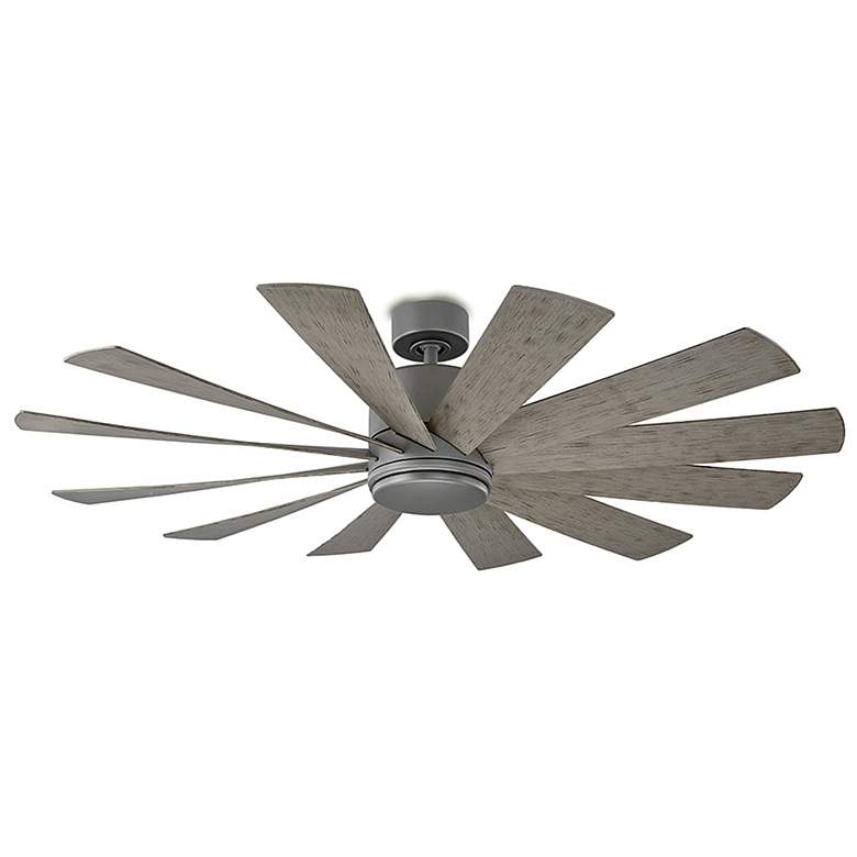 Image 4 60" Modern Forms Windflower Graphite 3500k LED Wet Smart Ceiling Fan more views