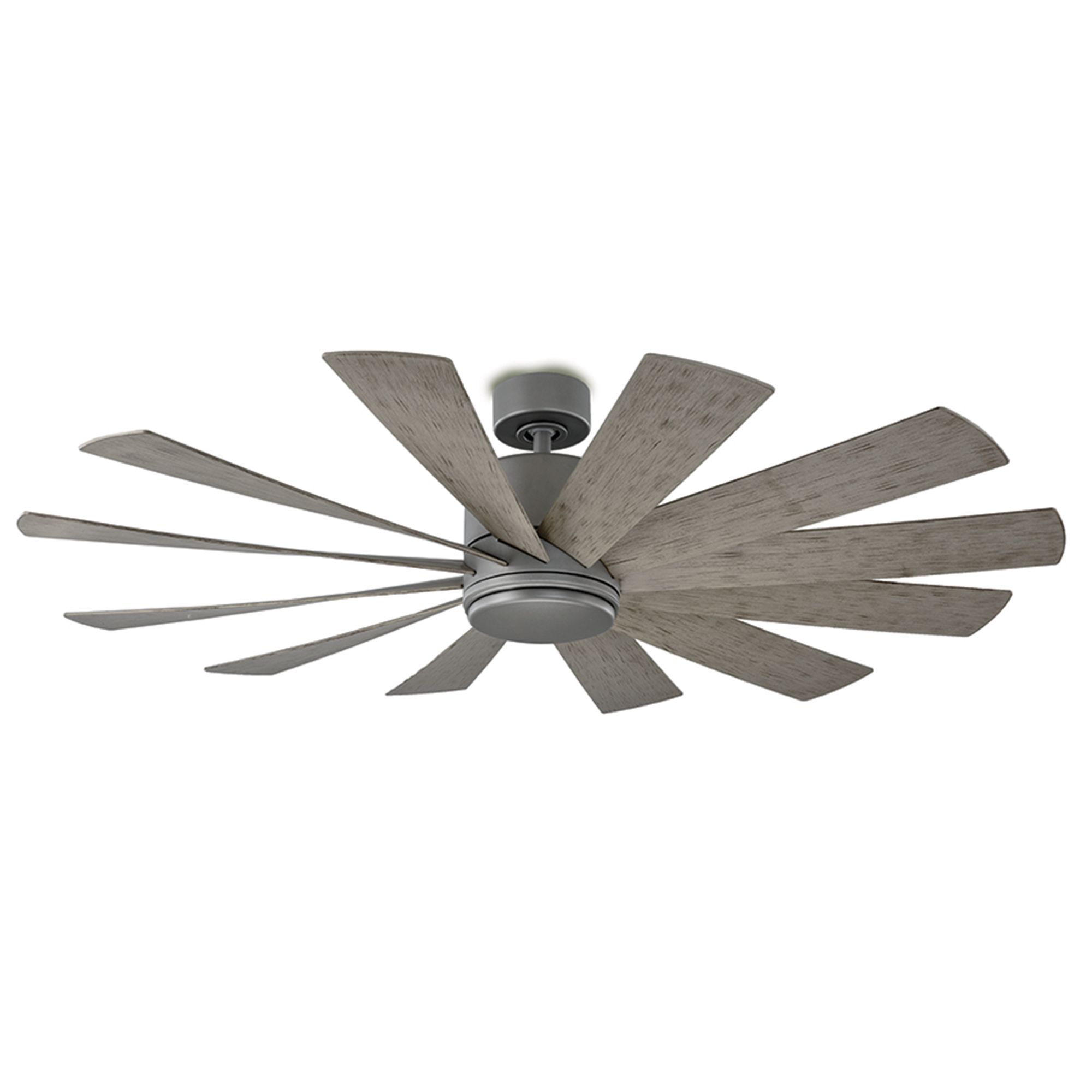 Image 3 60" Modern Forms Windflower Graphite LED Smart Ceiling Fan Made to Ord more views