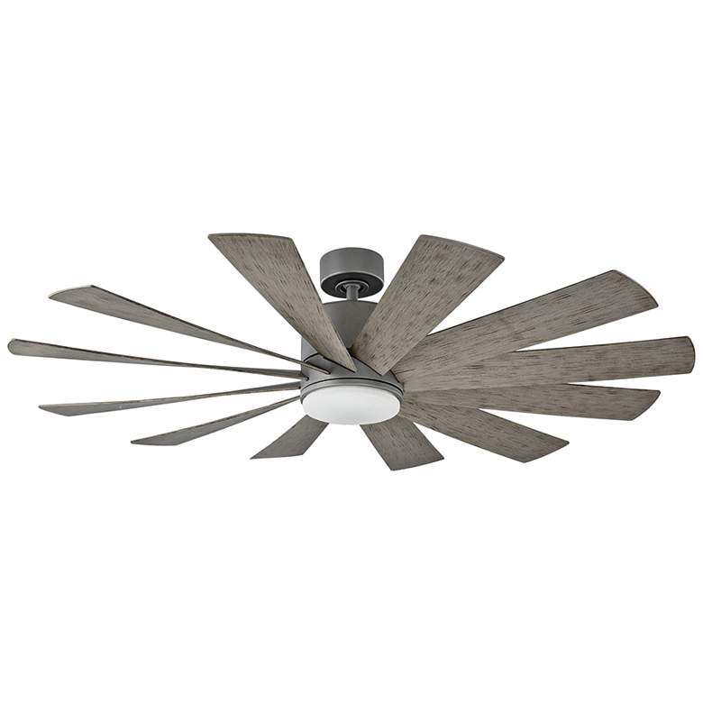 Image 2 60" Modern Forms Windflower Graphite LED Wet Rated Smart Ceiling Fan