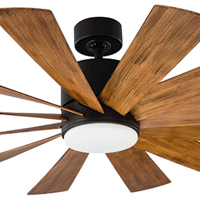 Image 2 60 inch Modern Forms Windflower Matte Black 3500K LED Smart Ceiling Fan more views