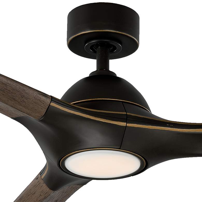 Image 4 60" Modern Forms Woody Bronze 2700K LED Smart Ceiling Fan more views