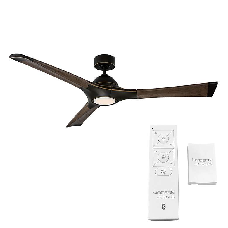 Image 6 60" Modern Forms Woody Bronze 2700K LED Smart Ceiling Fan more views