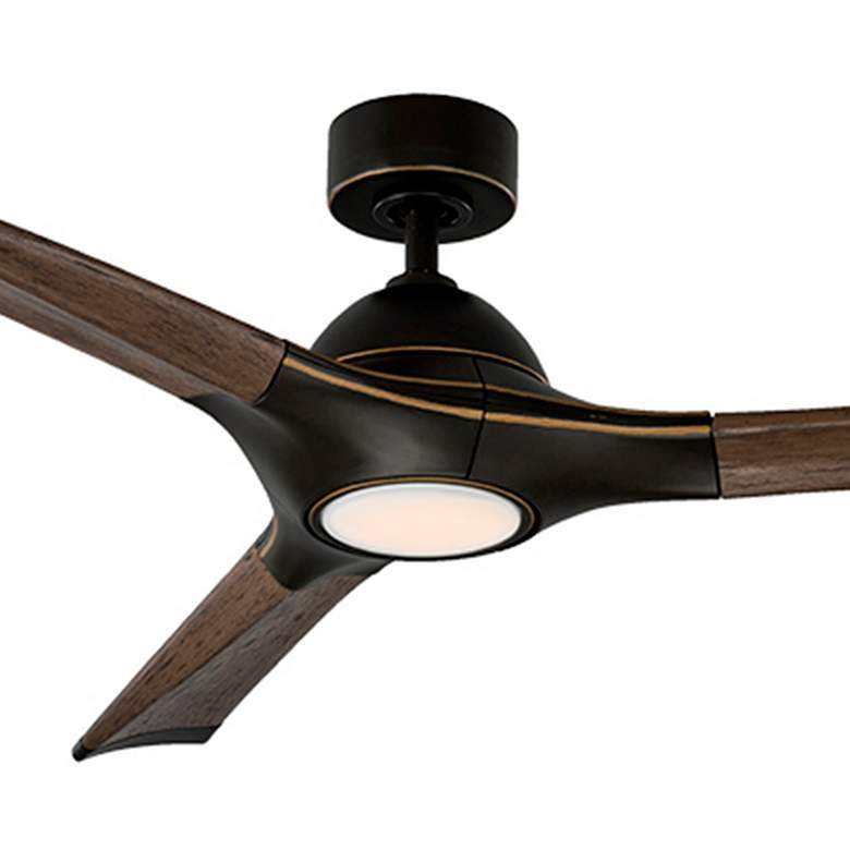 Image 2 60" Modern Forms Woody Bronze 3500K LED Smart Ceiling Fan more views