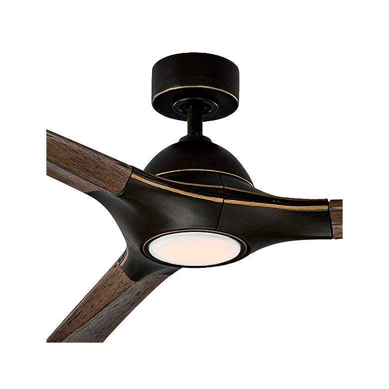Image 3 60 inch Modern Forms Woody Bronze LED Wet Smart Ceiling Fan more views