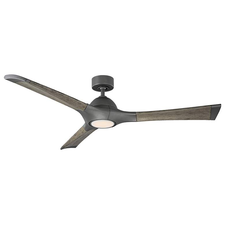 Image 1 60" Modern Forms Woody Graphite 2700K LED Smart Ceiling Fan