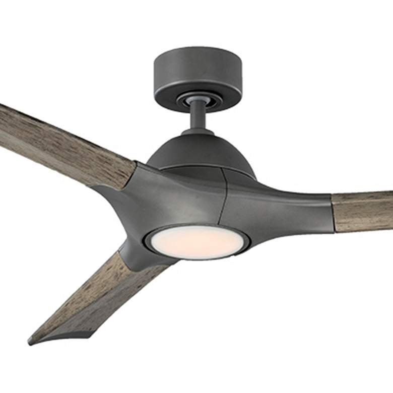 Image 2 60" Modern Forms Woody Graphite 2700K LED Smart Ceiling Fan more views
