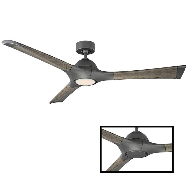 Image 2 60 inch Modern Forms Woody Graphite 2700K LED Smart Ceiling Fan more views