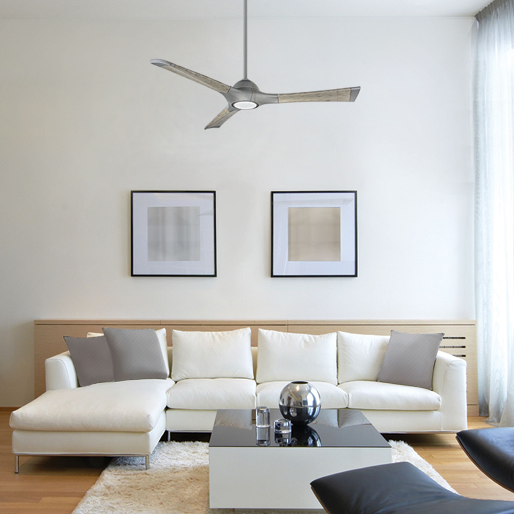Image 6 60" Modern Forms Woody Graphite LED Smart Indoor/Outdoor Ceiling Fan more views