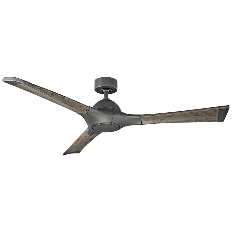 Image 2 60" Modern Forms Woody Graphite LED Wet Rated Smart Ceiling Fan