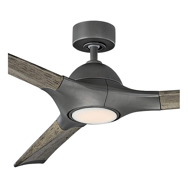 Image 3 60" Modern Forms Woody Graphite LED Wet Rated Smart Ceiling Fan more views