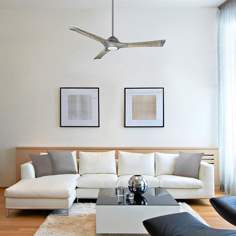 Image 5 60" Modern Forms Woody Graphite LED Wet Rated Smart Ceiling Fan more views