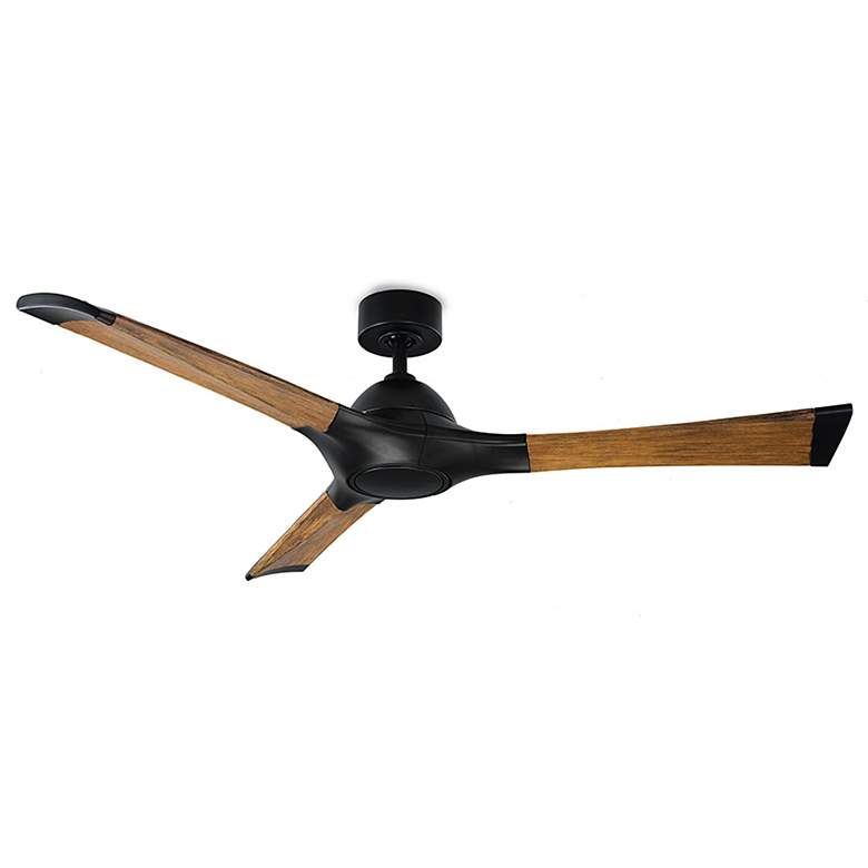 Image 4 60" Modern Forms Woody Matte Black 2700K LED Smart Ceiling Fan more views
