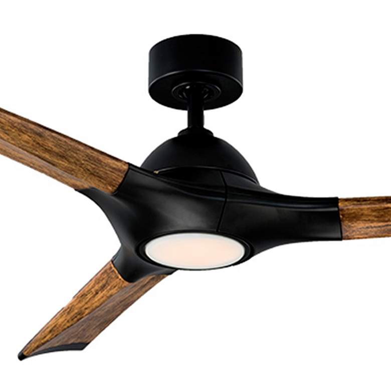 Image 2 60" Modern Forms Woody Matte Black 3500K LED Smart Ceiling Fan more views