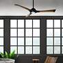 7_60" Modern Forms Woody Matte Black LED Wet Smart Ceiling Fan more views