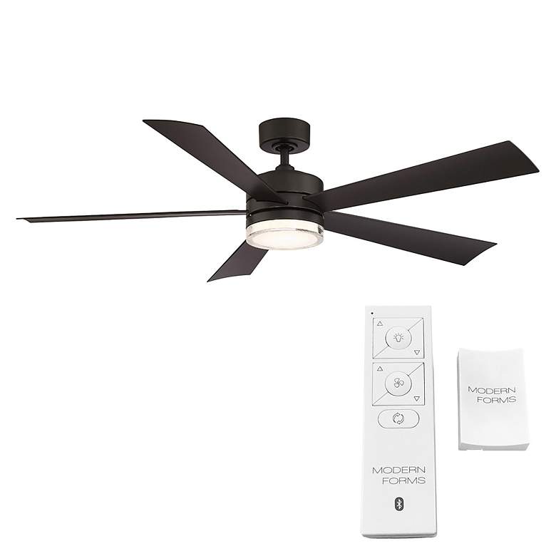 Image 7 60 inch Modern Forms Wynd Bronze 2700K LED Smart Ceiling Fan more views