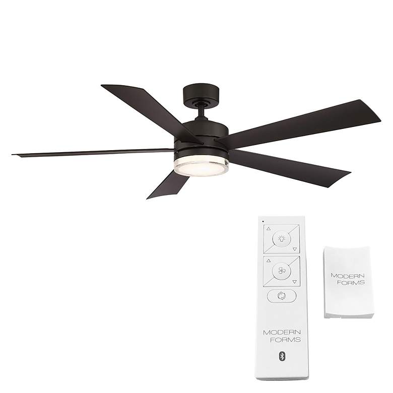 Image 7 60 inch Modern Forms Wynd Bronze 3500K LED Smart Ceiling Fan more views